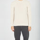 IrelandsEye Knitwear Crosshaven Ribbed Crew Neck Sweater Natural