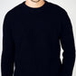 IrelandsEye Knitwear Crosshaven Ribbed Crew Neck Sweater Navy