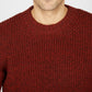 IrelandsEye Knitwear Crosshaven Ribbed Crew Neck Sweater Sable Marl