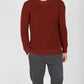 IrelandsEye Knitwear Crosshaven Ribbed Crew Neck Sweater Sable Marl