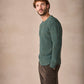 IrelandsEye Knitwear Crosshaven Ribbed Crew Neck Sweater Fern Marl