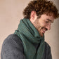 IrelandsEye Knitwear Ribbed Merino Scarf Fern Marl 