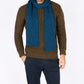 IrelandsEye Knitwear Ribbed Merino Scarf Petrol Marl