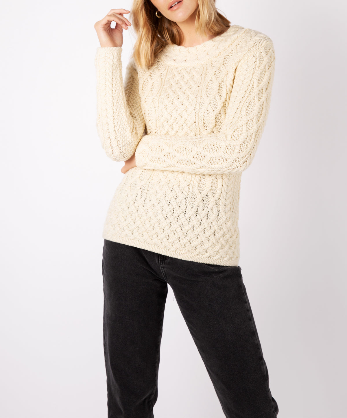 Women's Trellis Aran Sweater