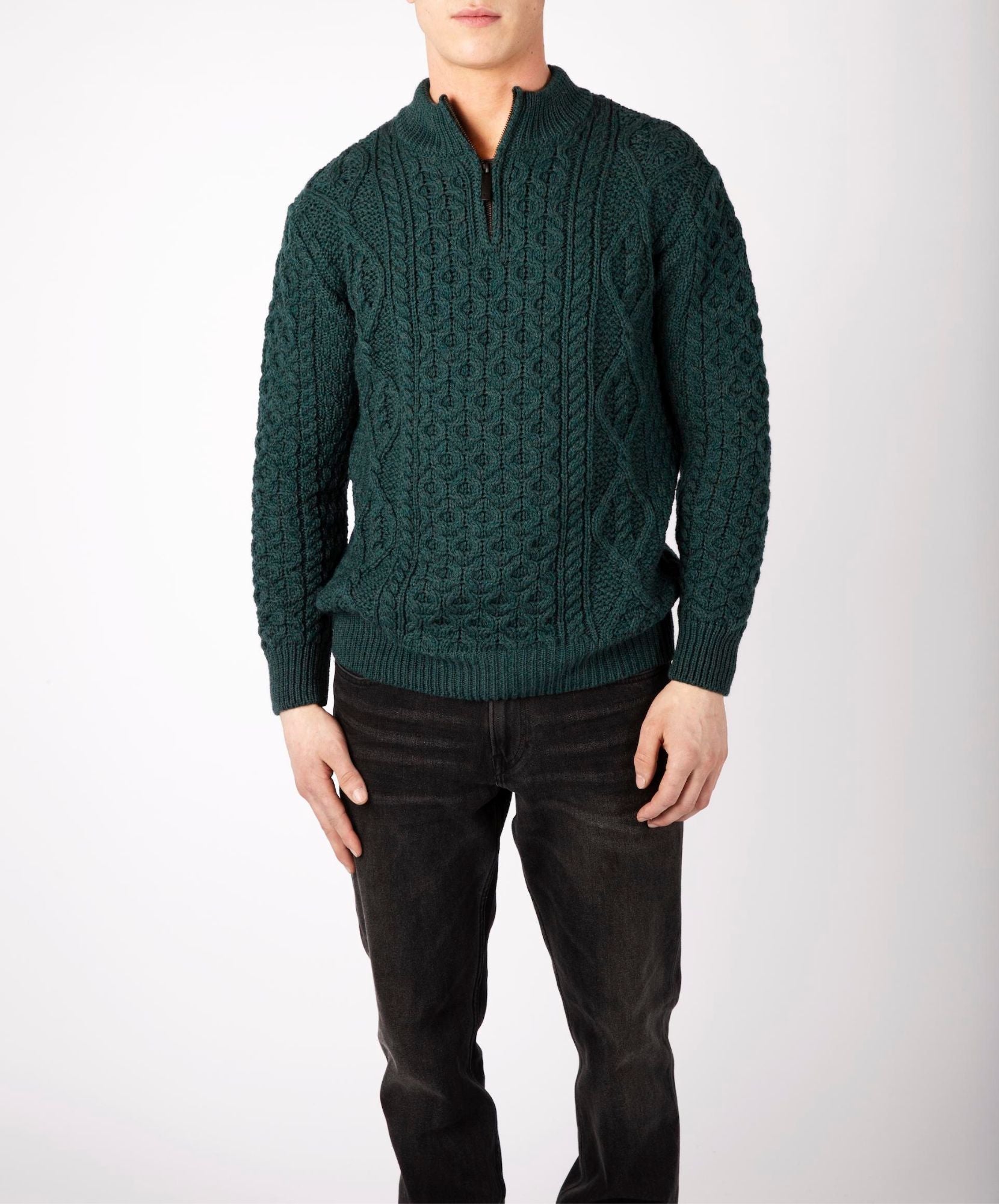 Men's sweaters zip clearance up