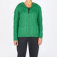 IrelandsEye Knitwear Ash Aran Zipped Hooded Jacket Green Marl