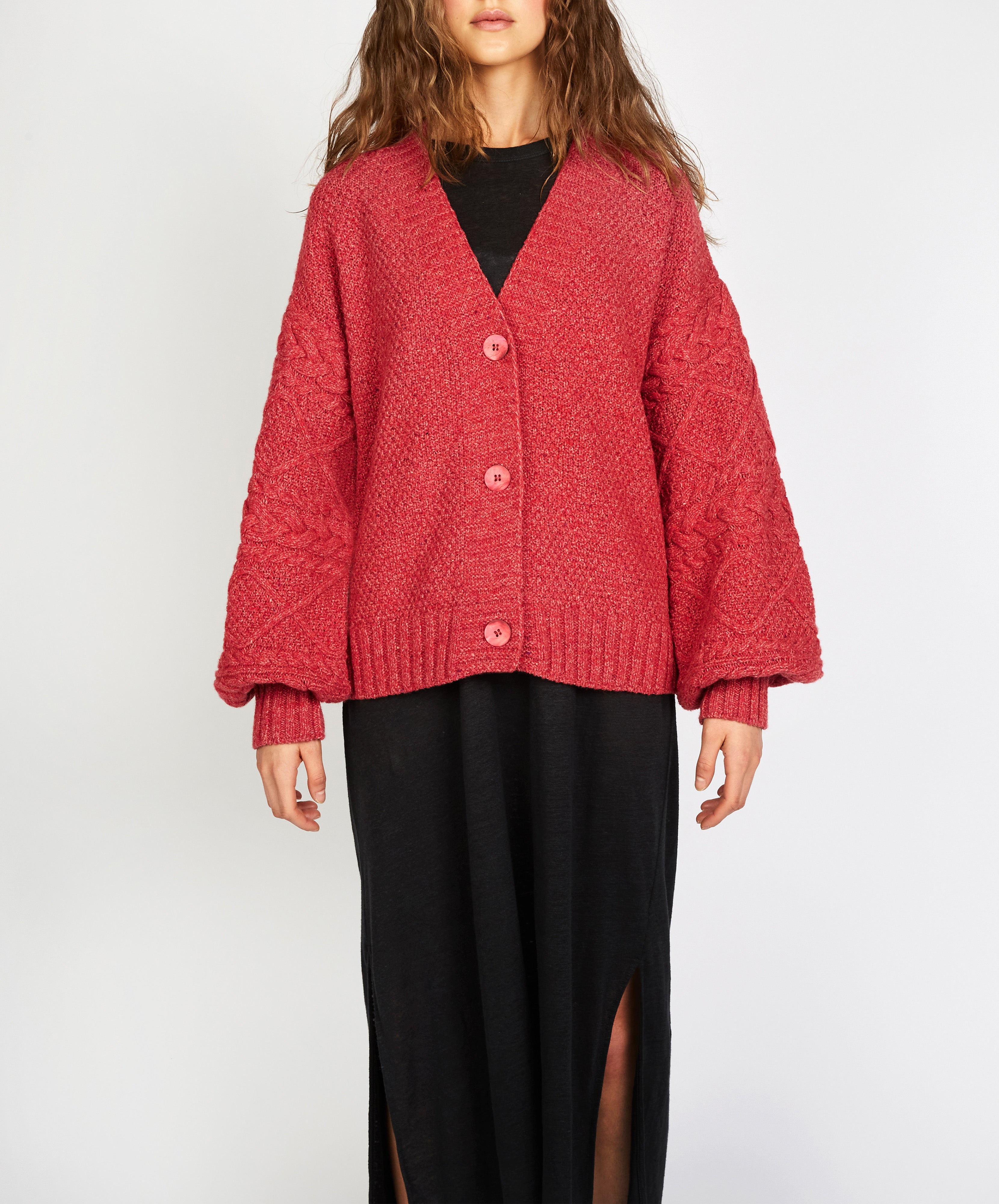 Coral on sale cropped cardigan