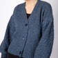 IrelandsEye knitwear Women's Knitted 'Thistle' Cable Knit Sleeves Cardigan Sea Spray
