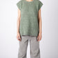 IrelandsEye Knitwear Women's Knitted 'Fennel' Oversized Aran Sweater Vest Apple