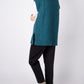 IrelandsEye Knitwear Fennel Oversized Aran Sweater Vest Aquamarine