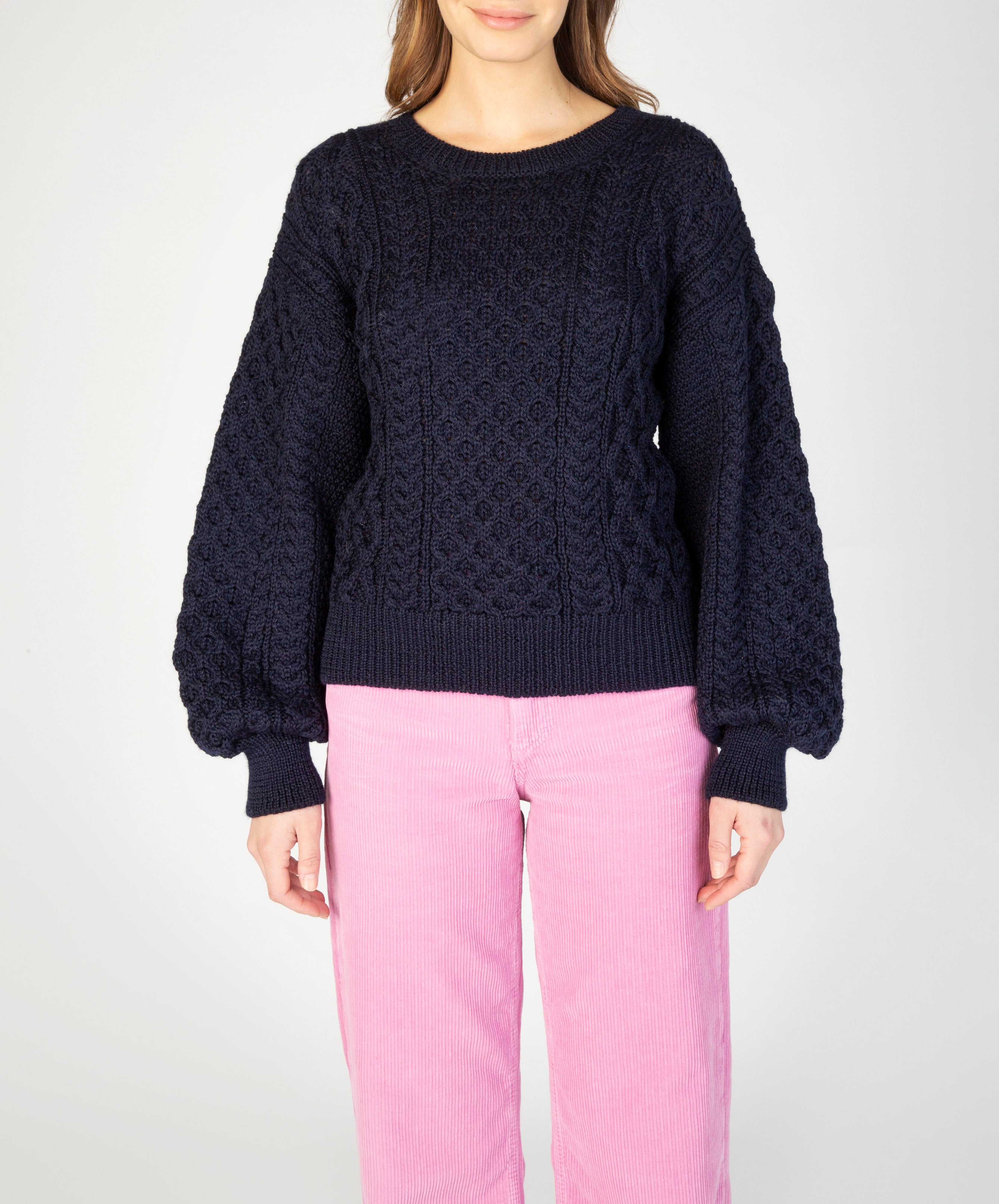 Navy clearance aran jumper