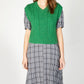 IrelandsEye Knitwear Pansy V-Neck Aran Vest Green Marl