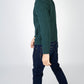 IrelandsEye Knitwear Aran Textured Zipped Cardigan Evergreen