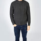 IrelandsEye Knitwear Aran Textured Zipped Cardigan Graphite