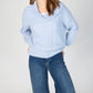 IrelandsEye Knitwear Aster Shawl Collar Oversized Sweater Ice Blue