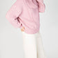 IrelandsEye Knitwear Aster Shawl Collar Oversized Sweater in Pale Pink