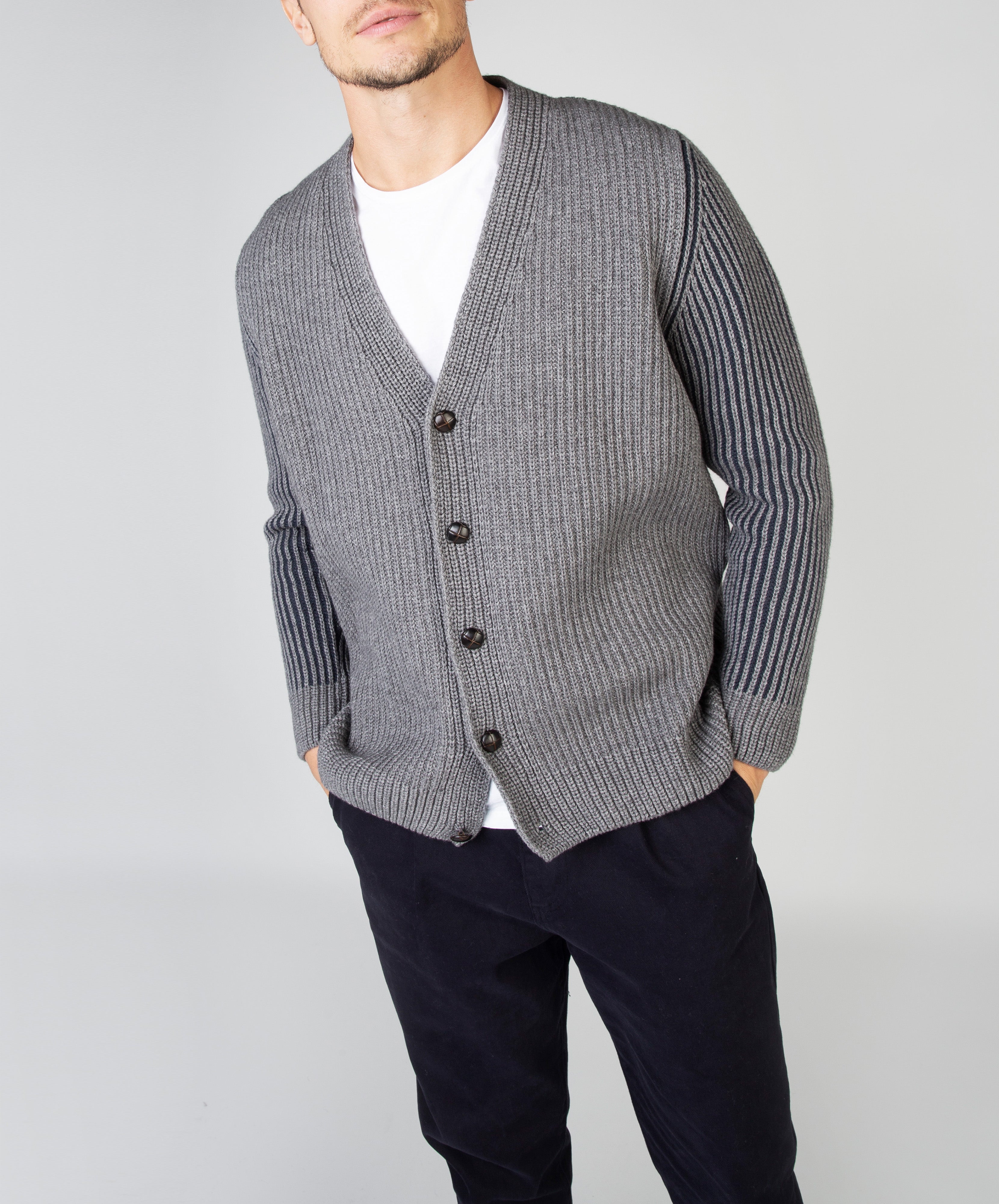 Pinstripe Cardigan