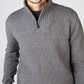 Diamond Troyer Sweater Grey Frost