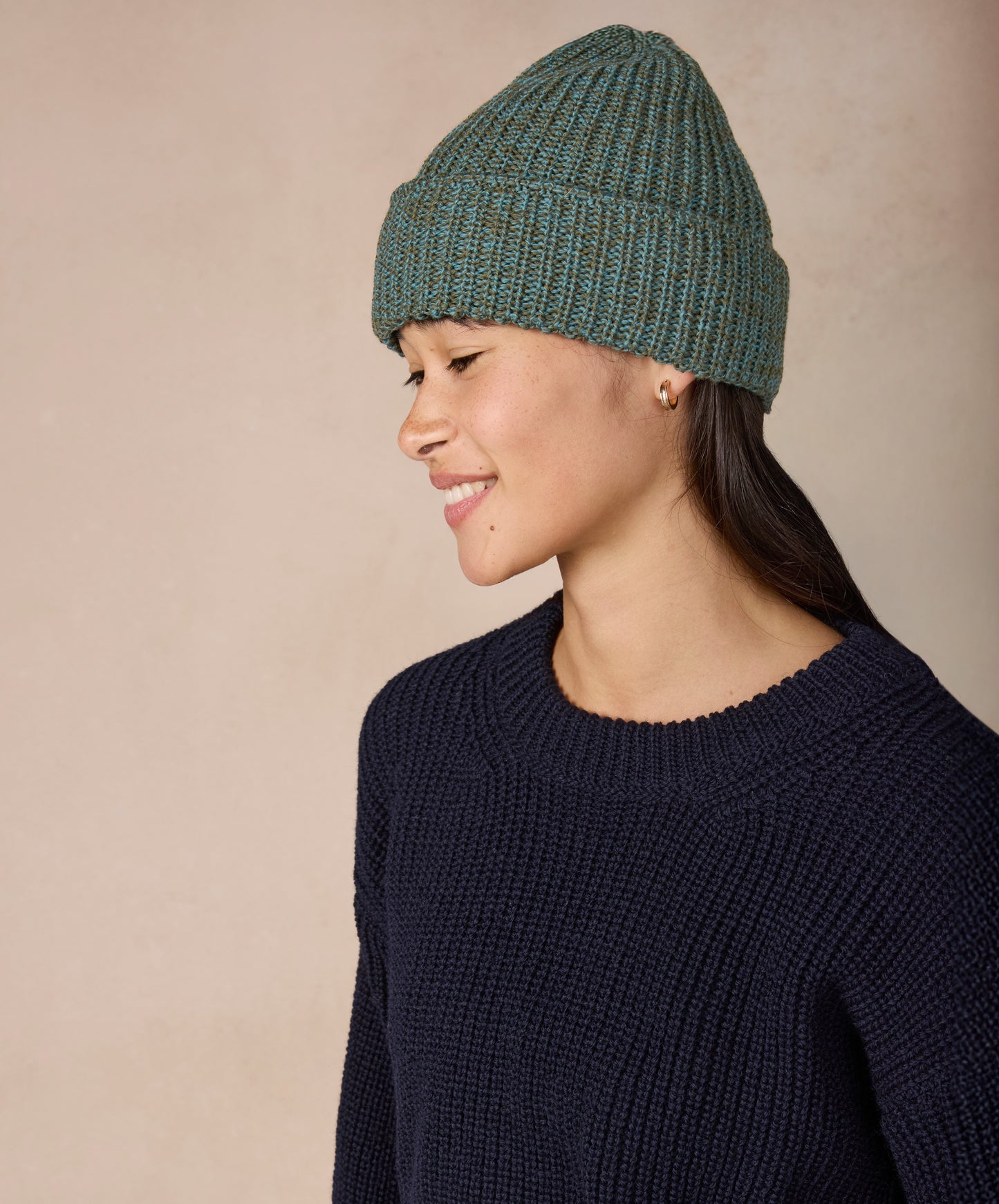 IrelandsEye Knitwear Zinnia Chunky Knit Hat Fern Marl 