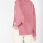 IrelandsEye Knitwear Wilde Slouchy Funnel Neck Sweater Bubblegum pink