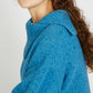 IrelandsEye Knitwear Wilde Slouchy Funnel Neck Sweater Forget-Me-Not Blue