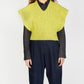 IrelandsEye Knitwear Farmleigh Diamond Vest Chartreuse
