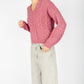 IrelandsEye Knitwear Hapenny Horseshoe Sweater Bubblegum pink