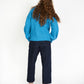 IrelandsEye Knitwear Hapenny Horseshoe Sweater Forget-Me-Not Blue
