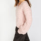 IrelandsEye Knitwear Hapenny Horseshoe Sweater Pink Mist