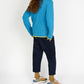  IrelandsEye Knitwear Slaney Crew Neck Sweater Forget-Me-Not Blue
