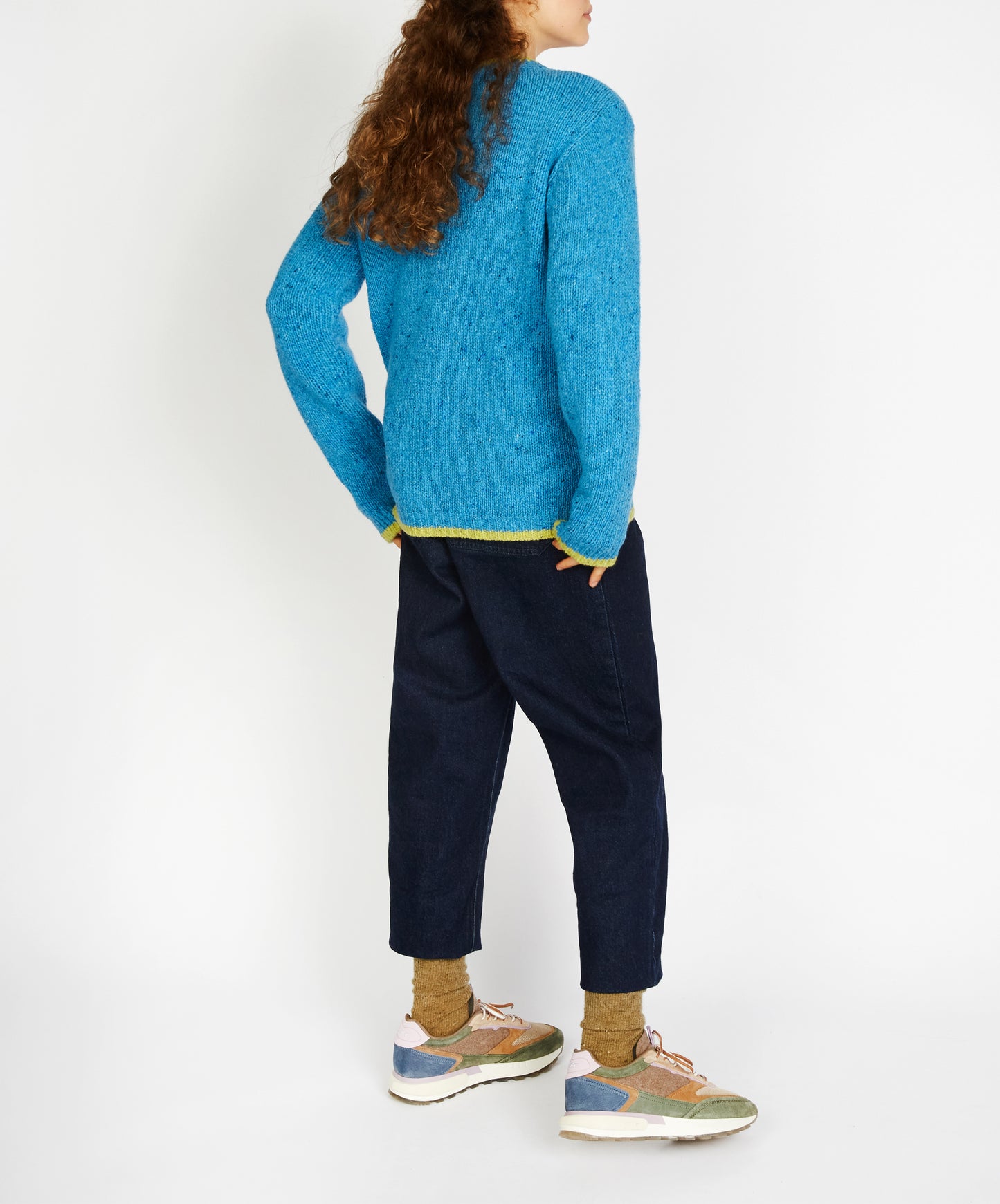  IrelandsEye Knitwear Slaney Crew Neck Sweater Forget-Me-Not Blue