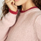 IrelandsEye Knitwear Slaney Crew Neck Sweater Pink Mist