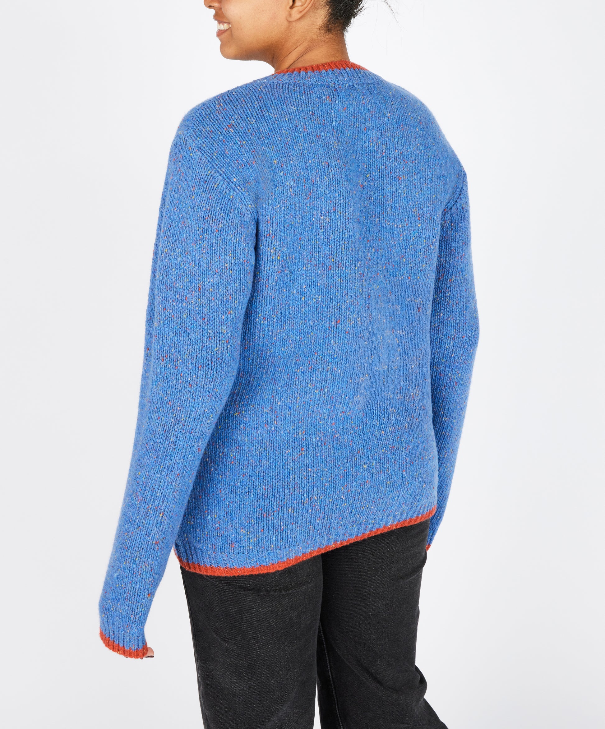 IrelandsEye Knitwear Slaney Crew Neck Sweater in Marina