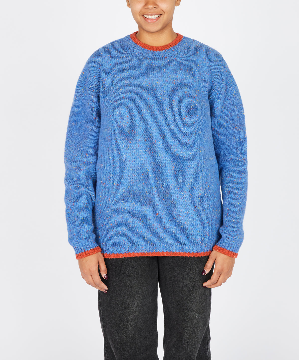 IrelandsEye Knitwear Slaney Crew Neck Sweater in Marina