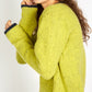 IrelandsEye Knitwear Slaney Crew Neck Sweater Chartreuse