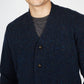 IrelandsEye Knitwear Carrowmore Jersey Cardigan in Rich Navy