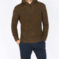 IrelandsEye Knitwear Owenroe Ribbed Troyer Sweater Desert Marl