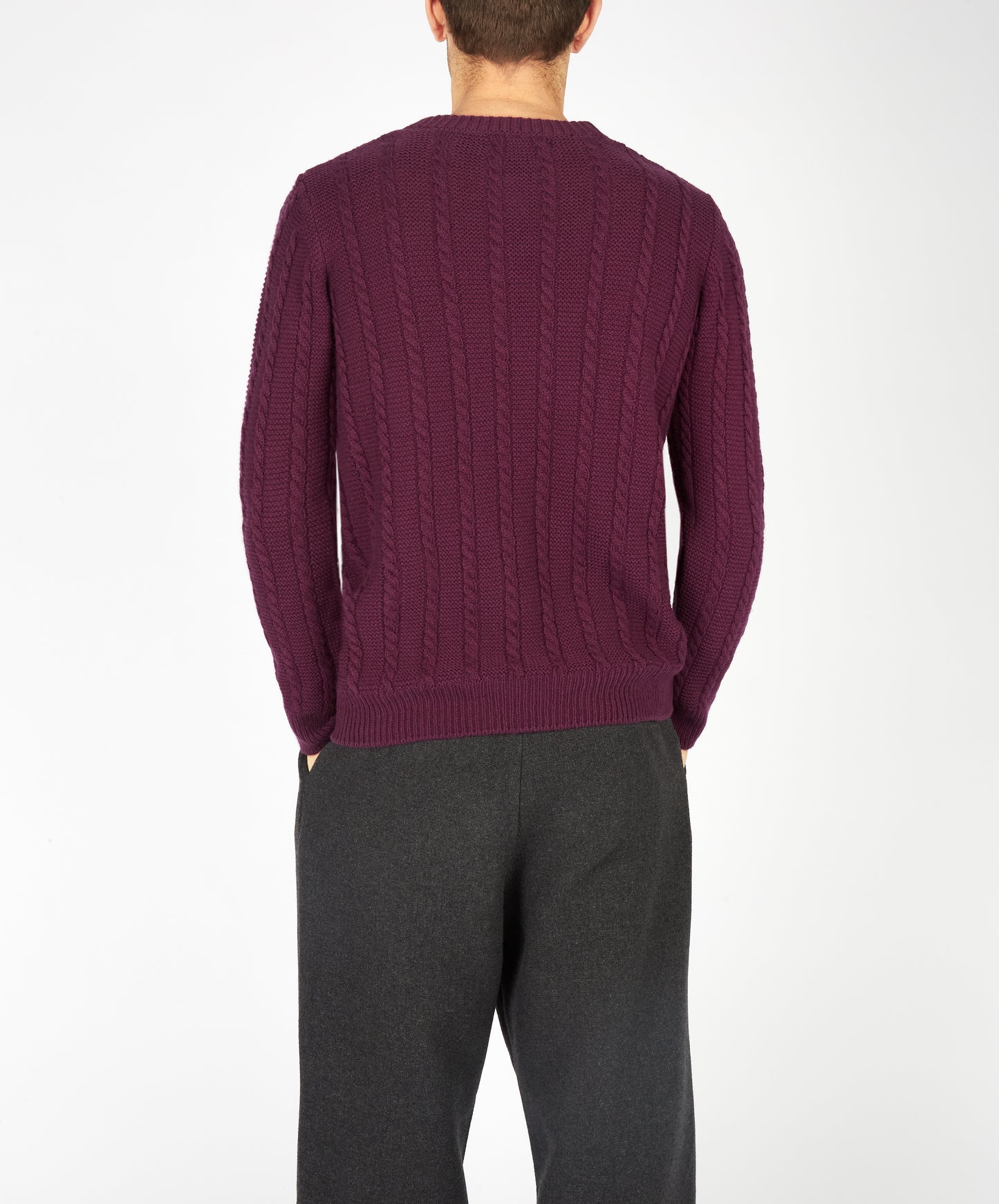 IrelandsEye Knitwear Sudbury Crew Neck Sweater Currant