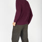 IrelandsEye Knitwear Fishermans Rib Polo Neck Currant