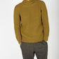 IrelandsEye Knitwear Fishermans Rib Polo Neck Khaki