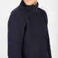 IrelandsEye Knitwear Fishermans Rib Polo Neck Midnight Blue