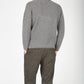 IrelandsEye Knitwear Fishermans Rib Polo Neck Smoke