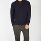 IrelandsEye Knitwear Luxe Shawl Cardigan Midnight Blue