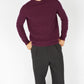 IrelandsEye Knitwear Villiers Textured Raglan Sweater Currant