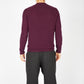 IrelandsEye Knitwear Villiers Textured Raglan Sweater Currant