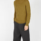 IrelandsEye Knitwear Villiers Textured Raglan Sweater Khaki