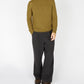 IrelandsEye Knitwear Villiers Textured Raglan Sweater Khaki