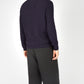 IrelandsEye Knitwear Villiers Textured Raglan Sweater Midnight Blue