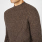 IrelandsEye Knitwear Villiers Textured Raglan Sweater Shadow Marl