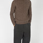 IrelandsEye Knitwear Villiers Textured Raglan Sweater Shadow Marl